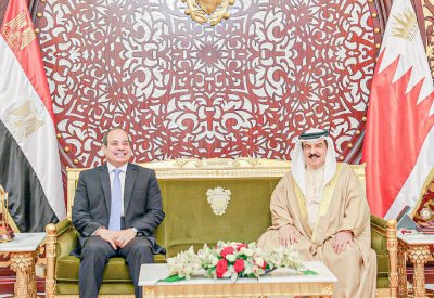 جلالة الملك المعظم يعقد اجتماعاً ثنائياً مع فخامة الرئيس المصري.. وتوقيع عدة اتفاقيات