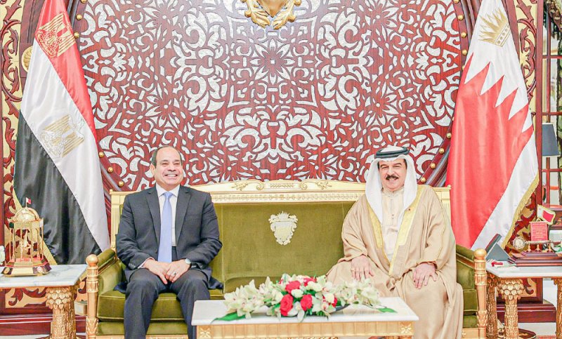 جلالة الملك المعظم يعقد اجتماعاً ثنائياً مع فخامة الرئيس المصري.. وتوقيع عدة اتفاقيات