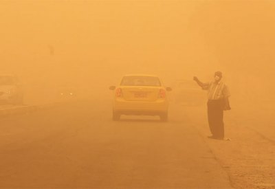 توقف حركة الملاحة في مطار بغداد الدولي