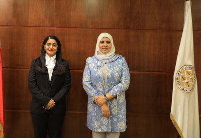 رئيسة جامعة البحرين تثمن النشاط العلمي المتميز لمديرة مركز التعلم الإلكتروني
