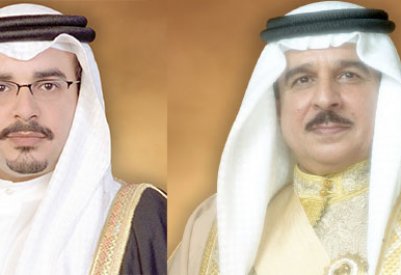 الملك المعظم وسمو ولي العهد رئيس مجلس الوزراء يتلقيان تهاني سمو الشيخ علي بن خليفة وسمو الشيخ سلمان بن خليفة