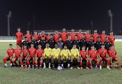 سمو الشيخ خليفة بن علي يشهد تحضيرات منتخب الشباب للمشاركة العربية
