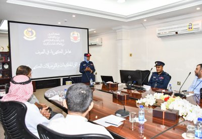الدفاع المدني ينظم حملة توعوية حول السلامة من حرائق المكيفات والتوصيلات الكهربائية