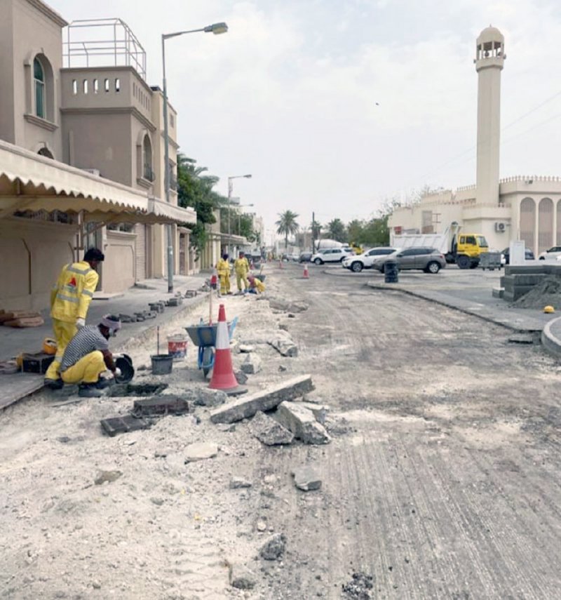 4.2 ملايين دينار لمشروعات طرق قيد التنفيذ بالمحرق