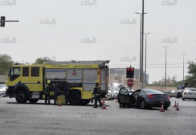 بالصور: حادث بليغ عند إشارات مركز تدريب السياقة