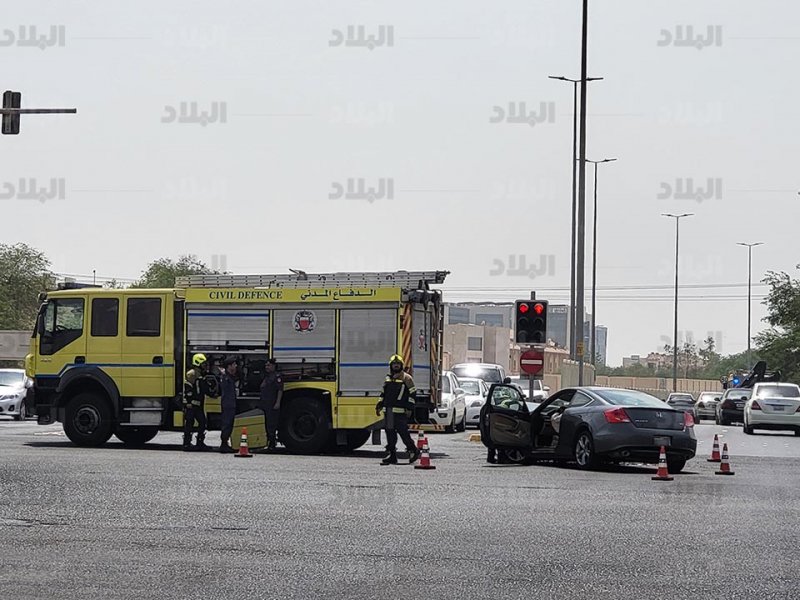بالصور: حادث بليغ عند إشارات مركز تدريب السياقة