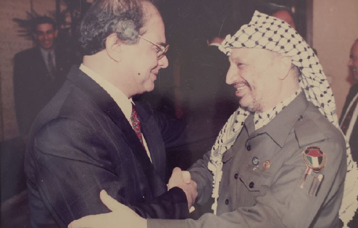 مع ياسر عرفات في لبنان