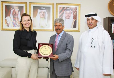 مصطفى السيد يبحث سبل التعاون مع شركة أي بي أم ترمينالز البحرين