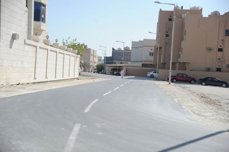 الانتهاء من مشروع انشاء شبكة تصريف مياه الأمطار في منطقة العكر