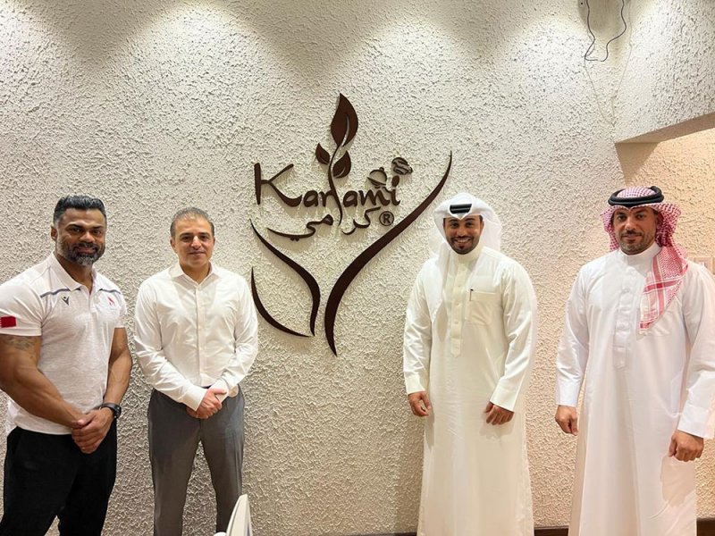 مجموعة كرامي التجارية تقدم دعمها ورعايتها لمنتخب كمال الأجسام