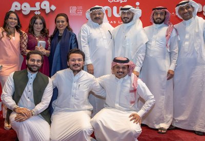 حضور مكثف من الإعلاميين والفنانين في العرض الخاص لفيلم 90 يوم