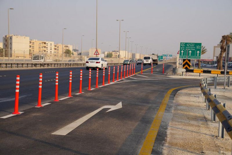 بالصور: الانتهاء من أعمال مشروع إنشاء مدخل ومخرج لطريق 408 على شارع الشيخ سلمان