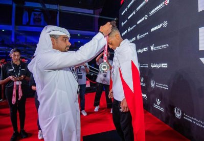 سعود سلمان يهدي مملكة البحرين "فضية" عالمية الشباب MMA