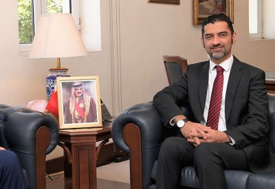 المبارك يبحث مجالات التعاون المشترك مع القائم بأعمال السفير العراقي 