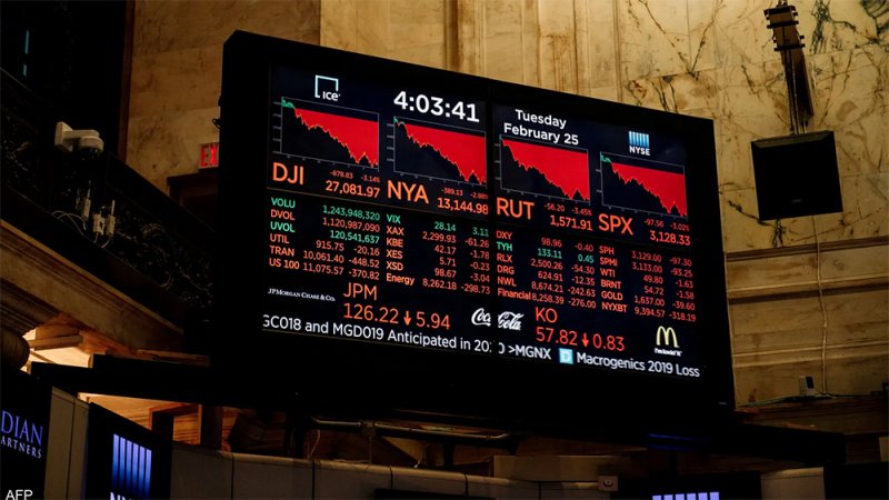 بورصات أميركا وأوروبا تكتسي بالأحمر بعد تصريحات "باول"