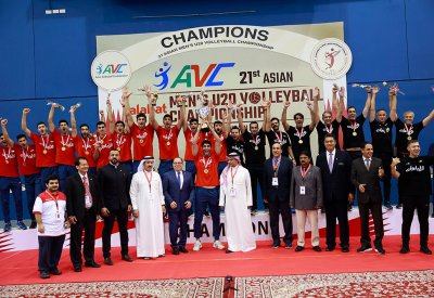 ايران تهزم الهند وتحتفظ ببطولة آسيا لناشئي الطائرة