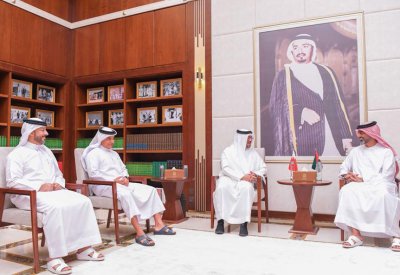سمو ولي عهد عجمان يستقبل القنصل العام لمملكة البحرين في دبي
