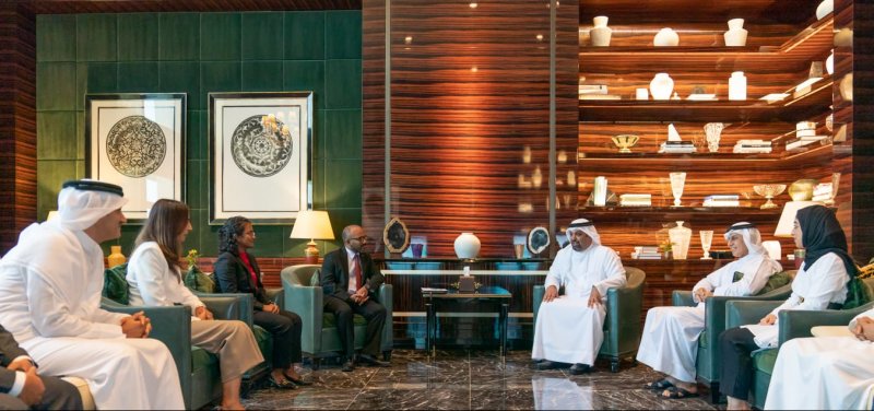 معالي وزير المالية والاقتصاد الوطني يستقبل وزير المالية ووزيرة البيئة والتغير المناخي والتكنولوجيا بجمهورية المالديف