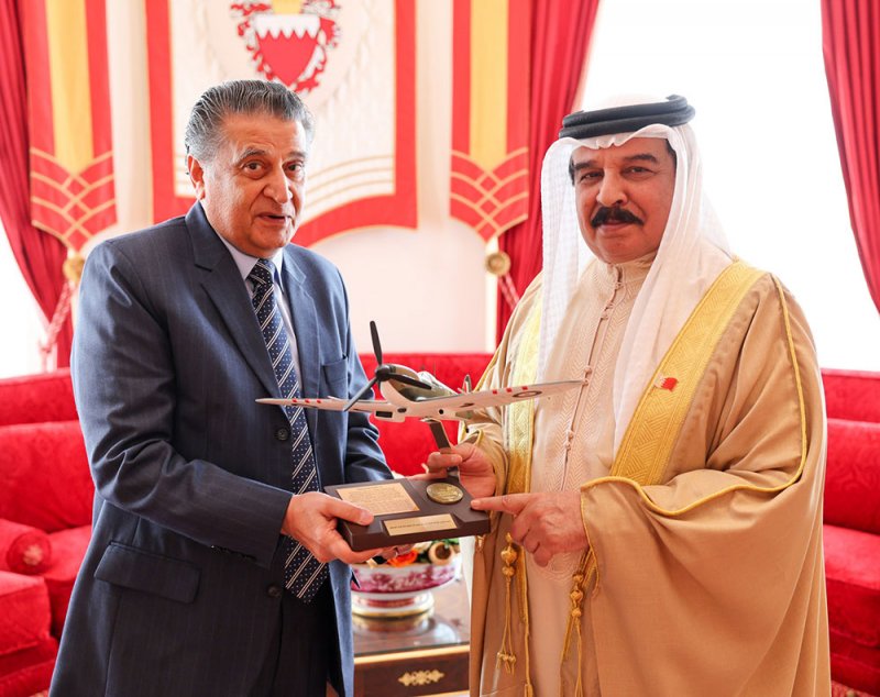 جلالة الملك المعظم يستقبل رجل الأعمال يوسف صلاح الدين
