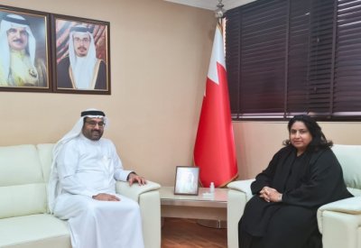 الأمين العام لمجلس التعليم العالي تستقبل النائب احمد السلوم