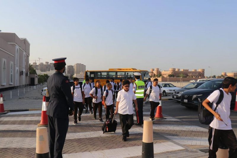الإدارات الأمنية المعنية بوزارة الداخلية واصلت جهودها مع عودة الطلبة للمدارس