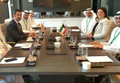 وزير شئون البلديات والزراعة يلتقي وزيرة الشئون البلدية الكويتية