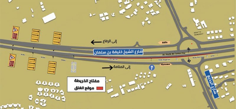 وزارة الأشغال: غلق المسار الأيمن فوق كوبري القدم
