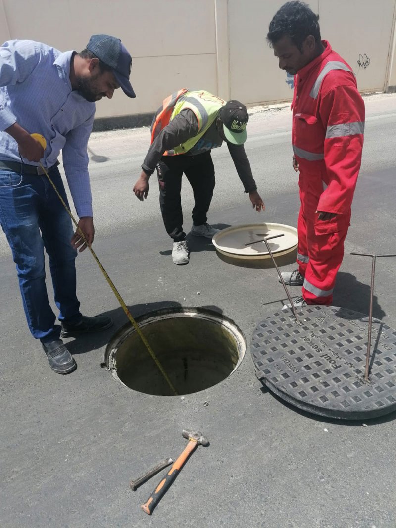 بالصور: ربط 437 عقار جديد بشبكة الصرف الصحي