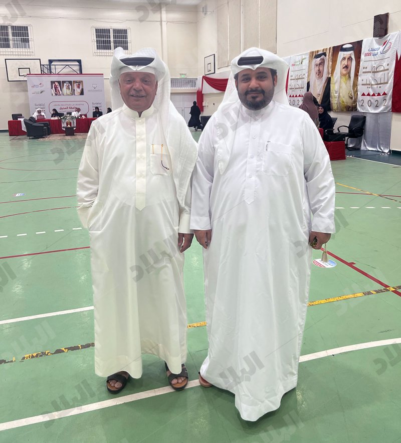 المترشحان المتوقعان السادة والخالدي.. من أوائل الواصلين باشرافية المحرق