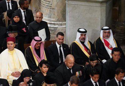 ​نيابة عن جلالة الملك المعظم..سمو ولي العهد رئيس مجلس الوزراء يشارك في مراسم الجنازة الرسمية للملكة إليزابيث