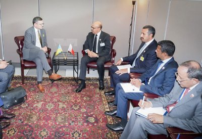 وزير الخارجية يجتمع مع وزير خارجية جمهورية أوكرانيا