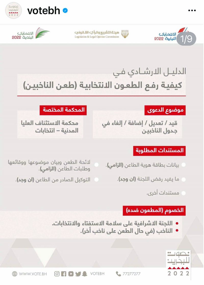 “مسج” لإبلاغ الطاعن بجدول الناخبين عن موعد جلسته بالمحكمة