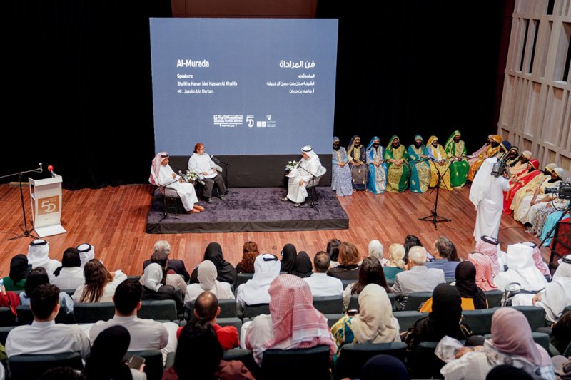 انطلاق أعمال الملتقى الوطني الرابع للتراث الثقافي غير المادي بمسرح البحرين الوطني 