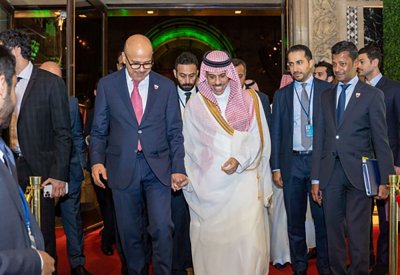 وزير الخارجية يحضر حفل الاستقبال الذي أقامته البعثة الدائمة للمملكة العربية السعودية بمناسبة اليوم الوطني