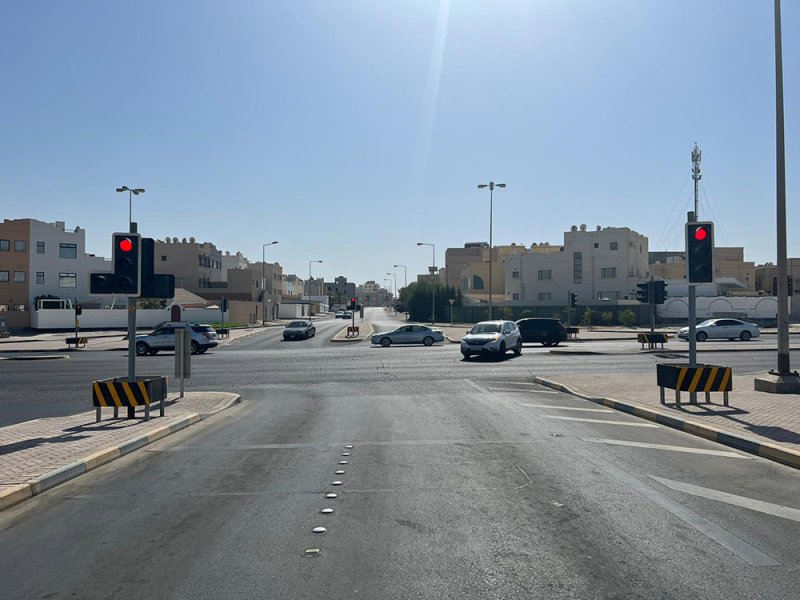 تعديل نظام الإشارة الضوئية الواقعة على هذا الشارع
