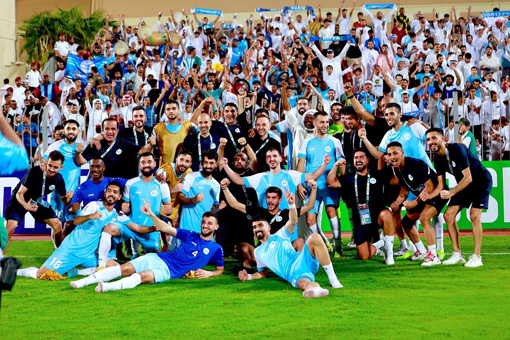 الفرحة الرفاعية بالفوز