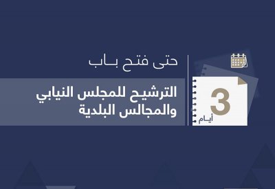 3 أيام فاصلة عن الترشيح للانتخابات