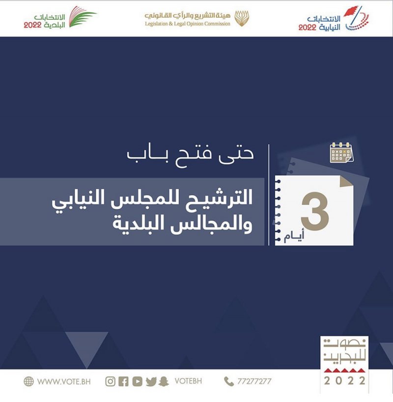 3 أيام فاصلة عن الترشيح للانتخابات