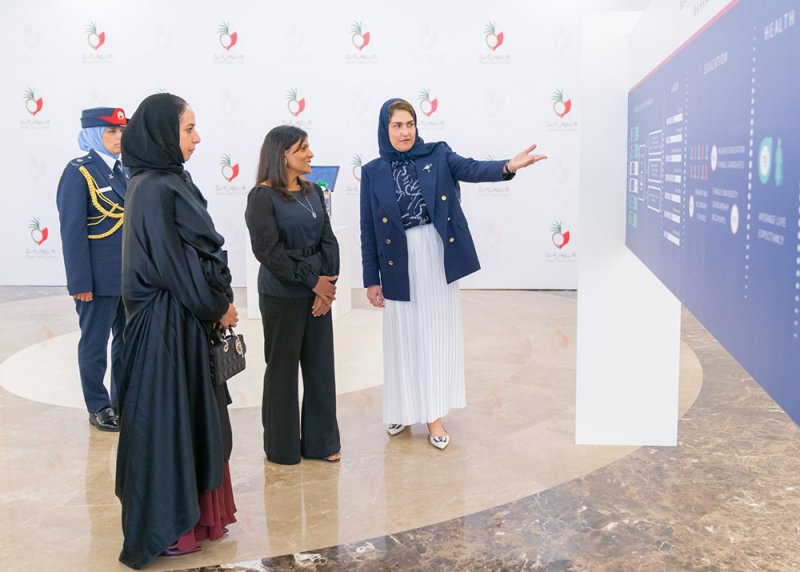 السيدة الأولى لجزر المالديف تزور مقر المجلس الأعلى للمرأة