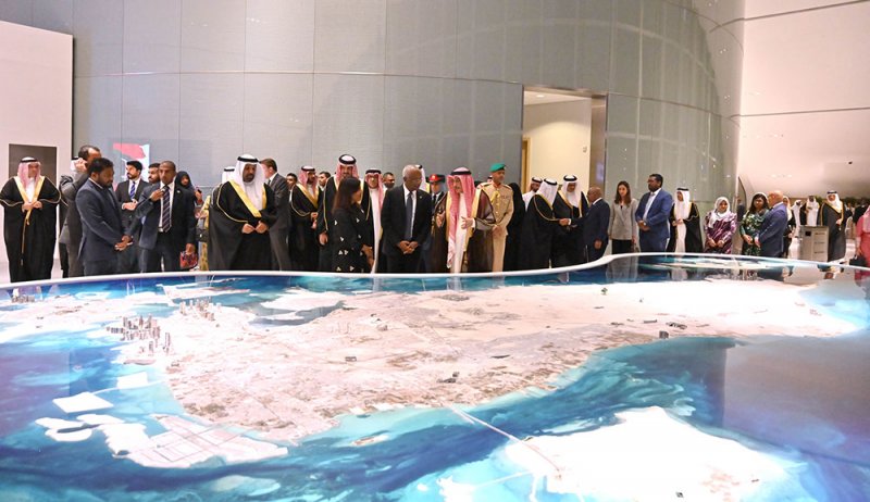 رئيس جمهورية المالديف يزور مجلس التنمية الاقتصادية