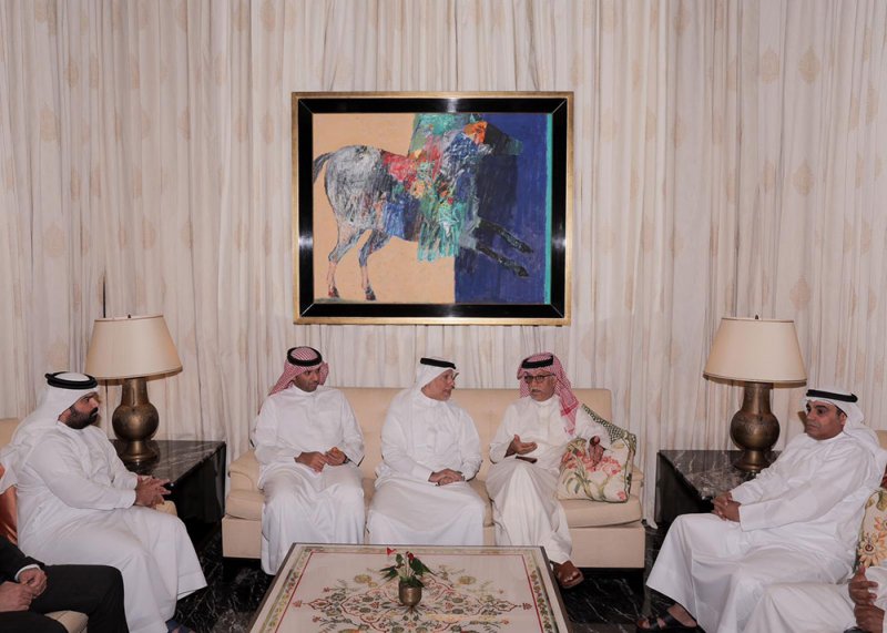 سلمان بن إبراهيم يلتقي برئيس الاتحاد الكويتي لكرة القدم