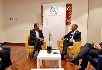 فخرو يجتمع مع رئيس "البرلماني الدولي".. لهذا السبب