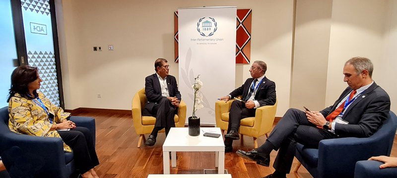 فخرو يجتمع مع رئيس "البرلماني الدولي".. لهذا السبب
