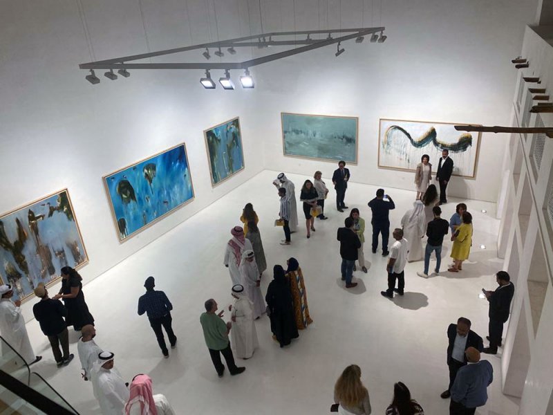 افتتاح معرض "بين بحرين" للفنان زهير السعيد في ذاكرة المكان
