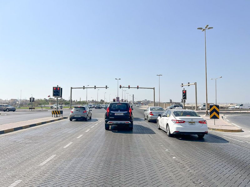 تعديل نظام الإشارة الضوئية الواقعة على شارع عراد مع شارع ريا بمنطقة الحد