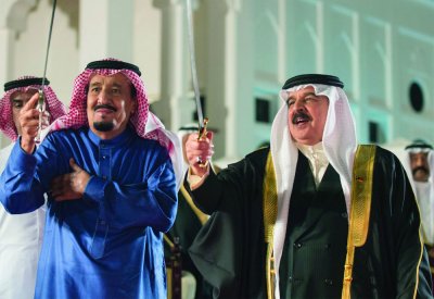 جلالة الملك المعظم يهنئ خادم الحرمين الشريفين بالذكرى الثامنة لتوليه مقاليد الحكم في المملكة العربية السعودية