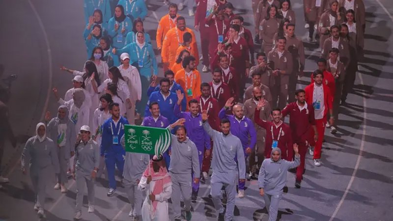 افتتاح مبهر لدورة الألعاب السعودية
