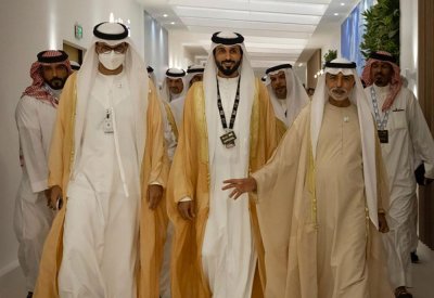 ناصر بن حمد يشهد افتتاح معرض ومؤتمر أبوظبي الدولي للبترول "أديبك"