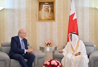 سمو الشيخ محمد بن مبارك يستقبل رئيس وزراء لبنان