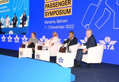 شركة مطار البحرين تبحث فرص ما بعد الجائحة أثناء فعاليات ندوة المسافرين العالميّة 2022 التابعة لإياتا